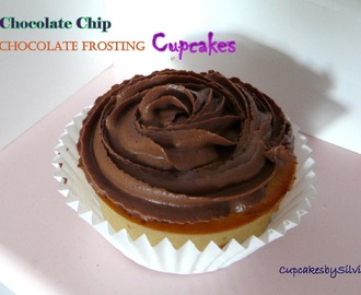 Chocolate Chip Chocolate Frosting Cupcakes