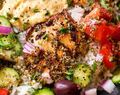 20 Minute Greek Chicken Rice Bowl