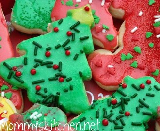Sugar Cookie Cut Out's for Santa and Merry Christmas to Everyone.