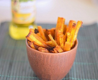 Baked sweet potato fries - healthy snack for kids