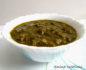 MINCED MEAT IN SPINACH GRAVY/ KHEEMA PALAK