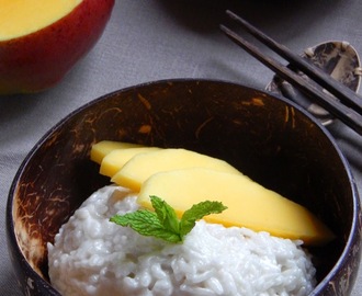 Ταυλανδέζικο Ρύζι με Γάλα Καρύδας και Μάνγκο