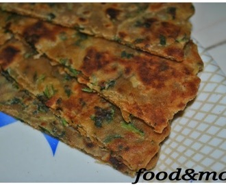 Recipe:Cheesy Palak Paratha/Cheesy Spinach Paratha