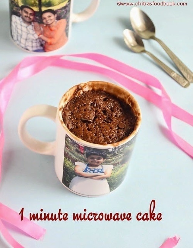 ONE MINUTE EGGLESS CHOCOLATE MUG CAKE RECIPE – MICROWAVE