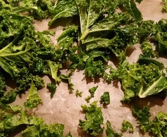 Grønnkål chips (Kale)