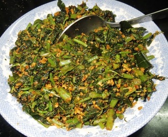 Harive Palya (Amaranth leaves dry curry)
