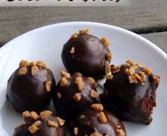 Chocolate glazed coconut balls