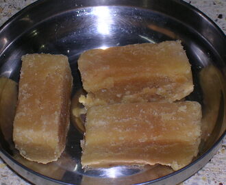 Ghee Mysore Pak (A sweet made of gram flour, ghee and sugar)