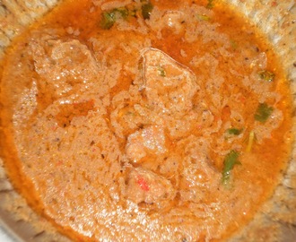 Mughlai Korma (Lamb/Mutton in a spicy sauce)