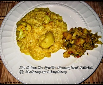 Bhoger Khichuri / Govindo Bhog Rice Kichuri / Niramish Khichuri / No Onion No Garlic Moong Dal Khichdi