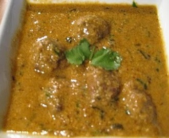 Mutton Kheema Kofta (Spicy Lamb Kheema balls in a gravy)