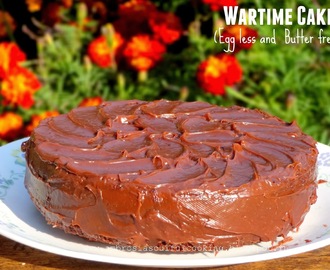 Wartime Cake | Cake-Pan Cake (Egg less, Butter free and Low Calorie)
