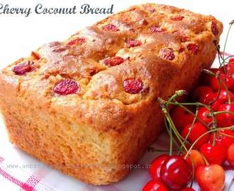 Egg less Cherry Coconut Bread (Whole Wheat and Butter Free) | Egg less Baking # twelve loaves
