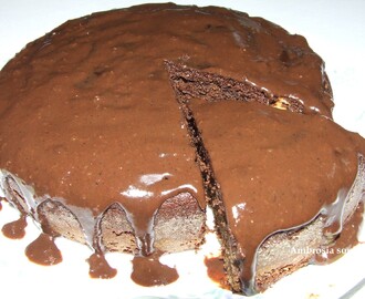 FINGER MILLET CHOCOLATE HONEY CAKE WITH CHOCOLATE SAUCE (WHOLE WHEAT AND EGG LESS)- DELICIOUSLY HEALTHY AND FILLING