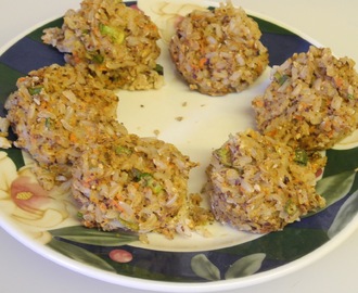 Baked Nutty Brown Rice Balls