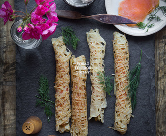 Easy Net Crepes with Smoked Salmon