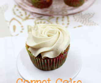 Carrot Cake Cupcakes & Brown Sugar Cream Cheese Frosting