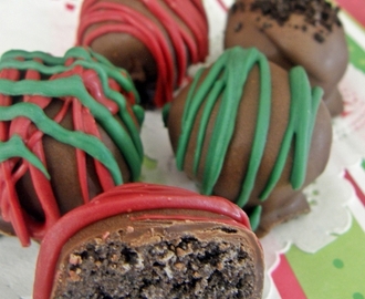 Trufas navideñas de galletas Oreo