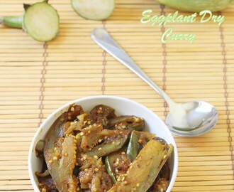 Eggplant Dry Curry in Udupi Style