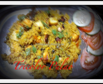 Combo Festive Menu : Tricolor Pulao and Potatoes with roasted poppy seed