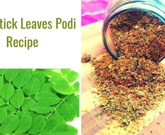 Drumstick Leaves Podi Recipe || Murungai Ilai Podi || Healthy Idli Podi Recipe