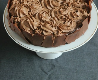 Chocolate Cake With Chocolate Mousse, A Chocoholic Affair!