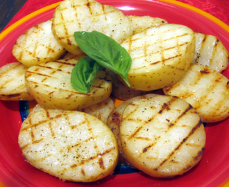 Grilled Potatoes -N- Baked Chicken Legs