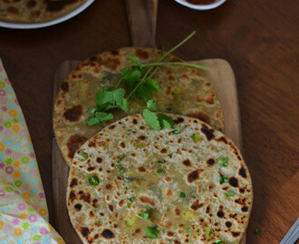 Gobi,Methi and Matar Paratha /Cauliflower,Fenugreek leaves and Green Peas Stuffed Paratha