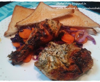 Baked Chicken with Yogurt and Herb Marinade
