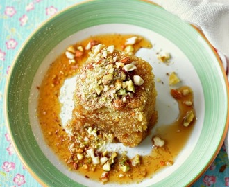 Basbousa :: Arabic Semolina Cake :: Namoura :: Middle Eastern Dessert recipes