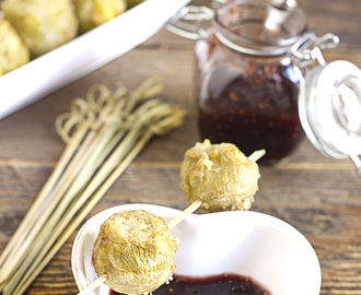 Alcachofas en tempura con higos y miel para Hoy por hoy de la Cadena Ser