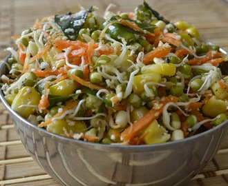 Sprouted Moong - Corn Salad