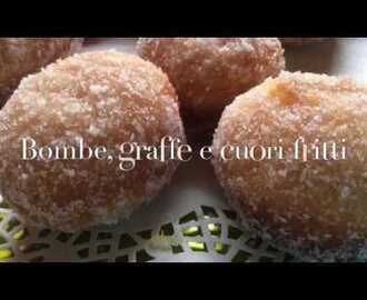 Bombe, graffe e cuori 💕 fritti...Carnevale - TUTTI A TAVOLA - YouTube