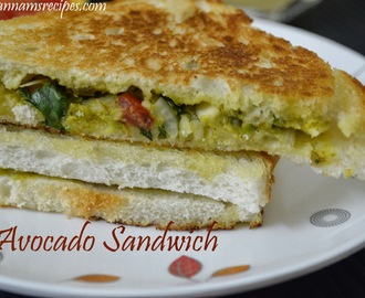 Avocado Sandwich / Butter Fruit Sandwich