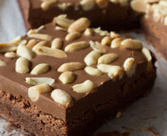 Brownies με σοκολάτα και φυστικοβούτυρο