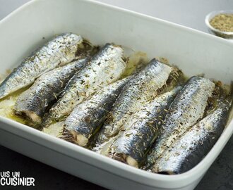 Recette de sardines au four aux herbes de Provence