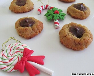 Chocolate Pocket Christmas Cookies – Vegan and Gluten Free