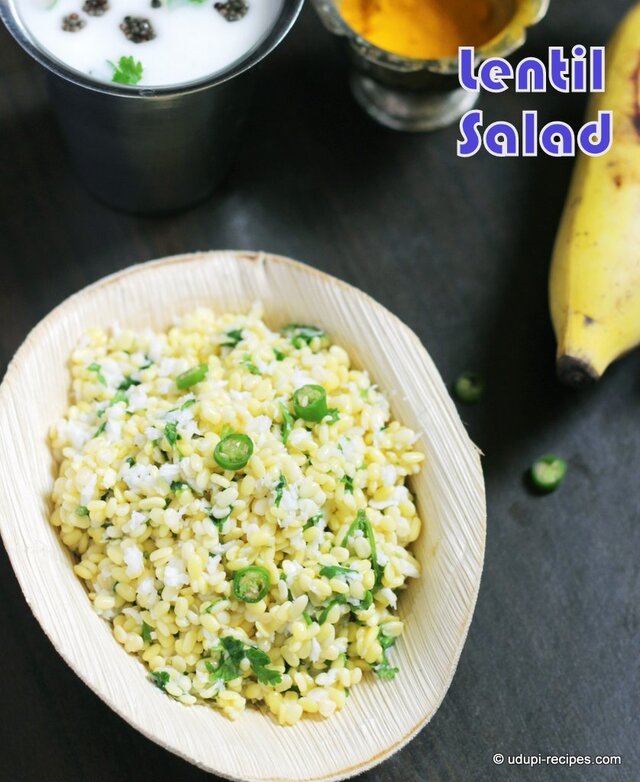 Moong Dal Salad | Hesaru Bele Kosambari Recipe for Rama Navami