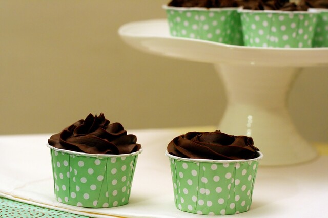 Matcha (Green Tea) Sponge Cupcakes