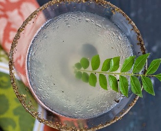 Ginger and Curry Leaves Martini