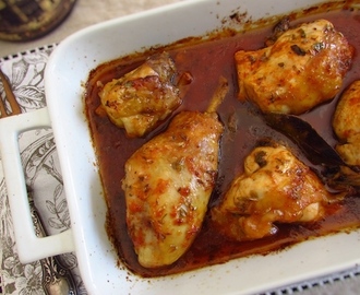 Chicken in the oven with delicious sauce | Food From Portugal