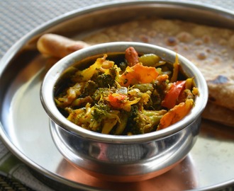 Mixed Vegetable Subji for chapathi | Masala Veggies side dish
