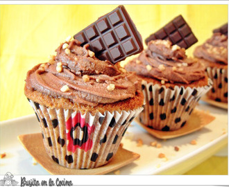 Cupcakes Dulce de leche y chocolate (2 Decoraciones)