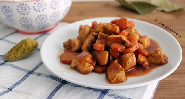 Pollo curry e carote – ricetta light