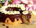 Banankaka med chokladglasyr
