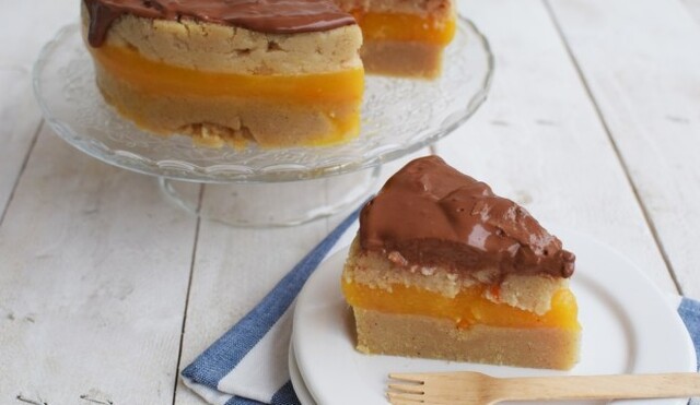 Νηστίσιμη τούρτα με χαλβά και πορτοκάλι- Vegan halva orange cake, by Gabriel Nikolaidis and the Cool Artisan!