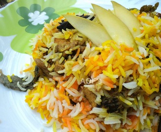 Kairi ( Raw Mango ) Biriyani ( Chicken Biryani flavored with green mangoes )