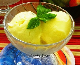 Vanilla custard ice cream | Ice cream with custard powder