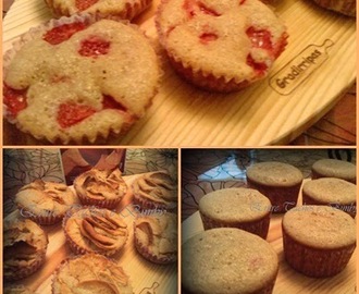 Muffins de Canela e Maça/Morango* Desafio* "Vamos fazer...Muffins" * Grupo "Entre Tachos e Bimby"