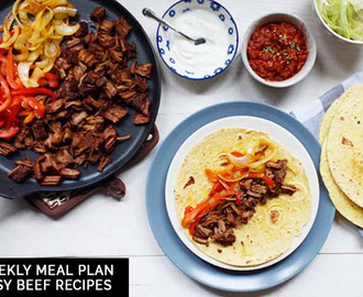 Weekly meal plan: easy beef recipes